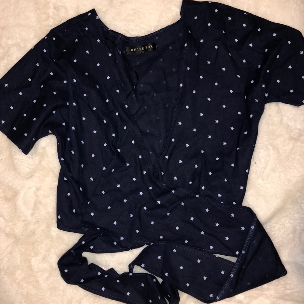 Wrap around crop top